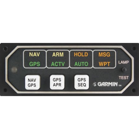 Annunciation Control Unit/28V, Horizontal, with Internal Relay. For use with Garmin GPS 155 and 165 models.  MD41-428 Experimental Only