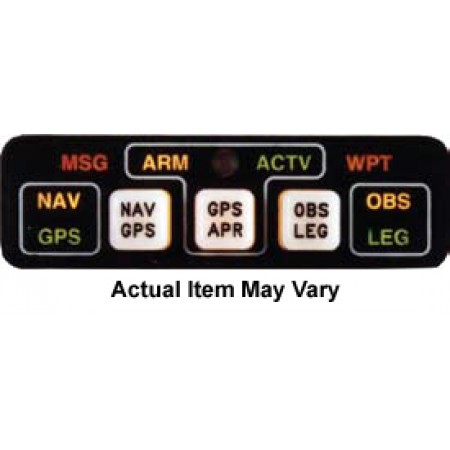 Annunciation Control Unit/14V Horizontal, with Internal Relay. For use with Garmin GPS155XL and GNC300XL models. MD41-444 Experimental Only Annunciation Control Unit/14V Horizontal, with Internal Relay. For use with Garmin GPS155XL and GNC300XL models. MD41-444 Experimental Only