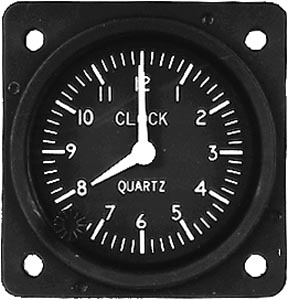 Clock/12-32 volts, lighted,specify 14 or 28 volt for light tray when ordering.