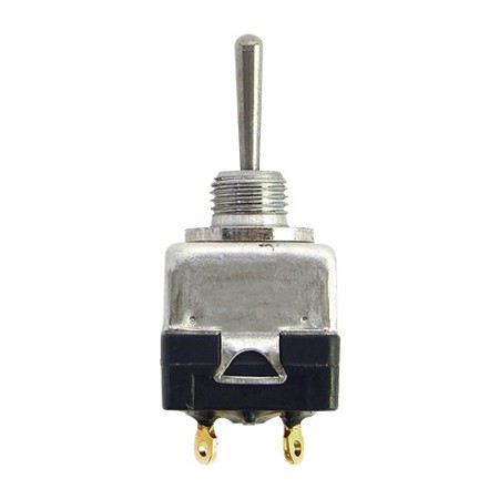 TOGGLE SWITCH/DPST (double pole single throw), NONE-OFF-ON, panel mount.  MS24656-281