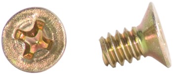 Phillips Flat Head Screw/Carbon steel, Cadmium plated, 6-32, 1/4 MS24693S24 pack of 100