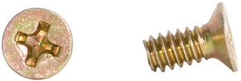 Phillips Flat Head Screw/Carbon steel, Cadmium plated, 6-32, 5/16 MS24693S25 pack of 100