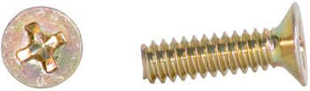 Phillips Flat Head Screw/Carbon steel, Cadmium plated, 6-32, 1/2 MS24693S28 pack of 100