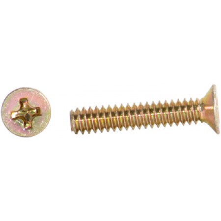 Phillips Flat Head Screw/Carbon steel, Cadmium plated, 6-32, 3/4 MS24693S30 pack of 100 Phillips Flat Head Screw/Carbon steel, Cadmium plated, 6-32, 3/4 MS24693S30 pack of 100