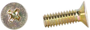 Phillips Flat Head Screw/Carbon steel, Cadmium plated, 8-32, 1/2 MS24693S50 pack of 100