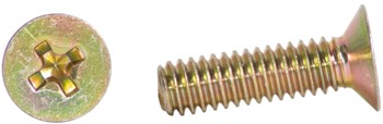 Phillips Flat Head Screw/Carbon steel, Cadmium plated, 8-32, 5/8 MS24693S51 pack of 100