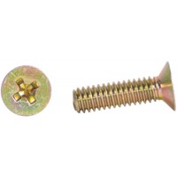 Phillips Flat Head Screw/Carbon steel, Cadmium plated, 8-32, 5/8 MS24693S51 pack of 100