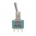 Toggle Switch/Spdt (single pole double throw), On-None-On, hole mount, terminal seal, gold flash over silver plating.  1-1437558-0
