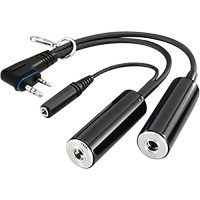 Headset Adapter Cable for IC-A25. For use with general aviation dual plug headsets. OPC-2379 Headset Adapter Cable for IC-A25. For use with general aviation dual plug headsets. OPC-2379