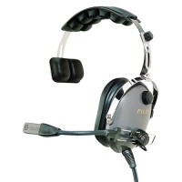 PILOT USA HEADSET/SINGLE SIDED/PA-7 NOISE CANCELLING ELECTRET MIC/HALF METAL/HALF FLEX BOOM/3 YEAR WARRANTY PA-1110
