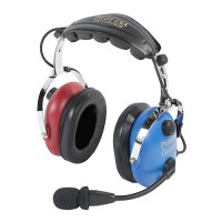 Pilot USA Headset/Child(boy)/Mono/Stereo/Flex Boom/Audio In/Red & Blue Ear Cups PA-1151ACB