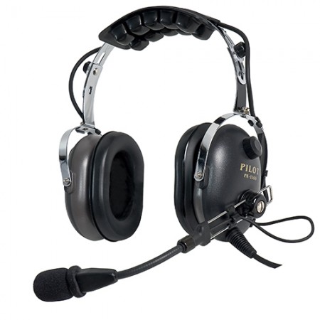 PILOT USA HEADSET/MONO/PASSIVE NRR 23 DB/NOICE CANCELLING ELECTRET MIC PA-7X/HALF FLEX BOOM/AUDIO INPUT JACK/3 YEAR WARRANTY PA-1169T