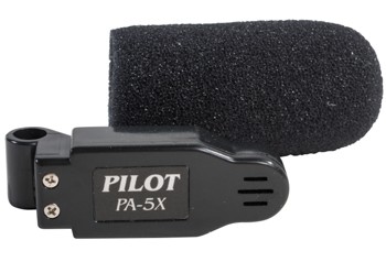 Electret Noise Canceling Microphone/Black, amplified, use with DC voltage supply of 9-28 volts, includes foam windscreen. PA-5X