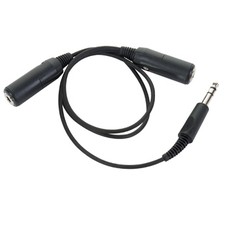 Dual Headphone Y Adapter/2ft Long PA-73S