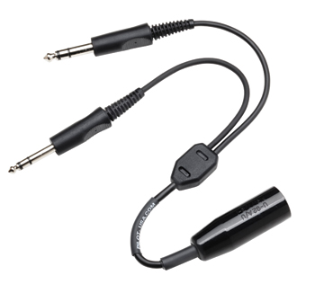 Helicopter To General Aviation Headset Adapter/converts U-174/u or U-93A plugs with U92A/U socket to M642/4-1(PJ-055) and M642/5-1(PJ-068) PA-75