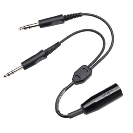 Helicopter To General Aviation Headset Adapter/converts U-174/u or U-93A plugs with U92A/U socket to M642/4-1(PJ-055) and M642/5-1(PJ-068) PA-75