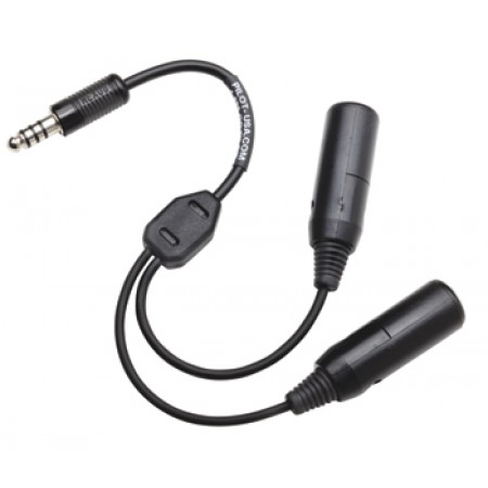 General Aviation To Helicopter Headset Adapter/converts M642/4-1 (PJ-055) and M642/5 (PJ-068) plugs to U-174/u PA-76 General Aviation To Helicopter Headset Adapter/converts M642/4-1 (PJ-055) and M642/5 (PJ-068) plugs to U-174/u PA-76