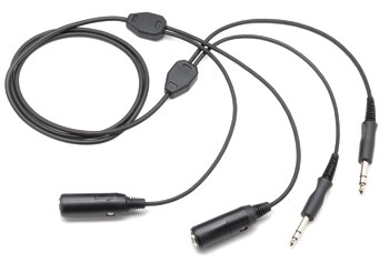 Headset Extension Cable/for Monaural or Stereo Headsets/5' heavy duty extension cord PA-77S