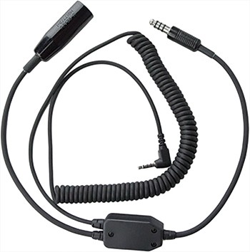 iPHONE/Smartphone Digital Audio Recorder Adapter/For use with Helicopter (single plug) Headset. 3.5mm, 4 conductor plug.  PA-80H/iPhone
