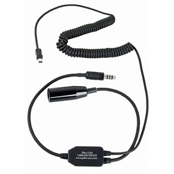 Recorder Adapter for Helicopter/Records transmissions from the aircraft intercom system to external video camera. For use with Garmin Virb or Virb Elite PA-80H/Virb