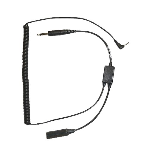 iPHONE/Smartphone Digital Audio Recorder Adapter/For use with Ga (Dual plug) Headset. 3.5mm, 4 conductor plug. PA-80S/iPHONE