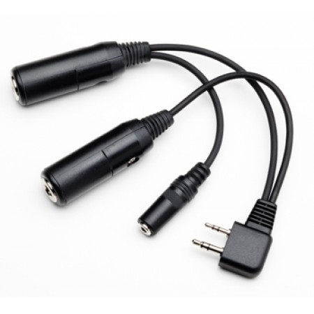Headset Adapter/for Icom A3, A6, A22, and A24/twin sockets accept PJ-055 and PJ-068 plugs converting to Icom A22 plug PA-82 Headset Adapter/for Icom A3, A6, A22, and A24/twin sockets accept PJ-055 and PJ-068 plugs converting to Icom A22 plug PA-82