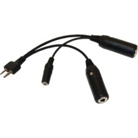 Headset Adapter For Icom A4 Transceiver/straight plug/twin sockets accept standard PJ-55 and PJ-068 plugs converting to Icom A4 plug PA-82.4 Headset Adapter For Icom A4 Transceiver/straight plug/twin sockets accept standard PJ-55 and PJ-068 plugs converting to Icom A4 plug PA-82.4