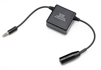 Helicopter Impedance Converter/General Aviation (high) to Military (low)/U174/U plug/for use in military low impedance aircraft. Requires a 9 Volt battery (Not Included). PA-87H