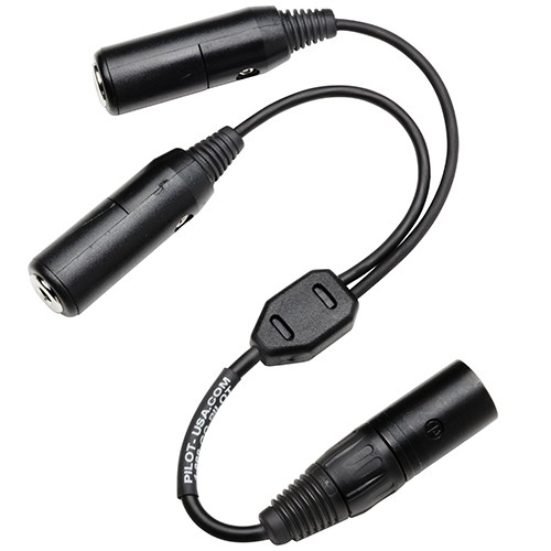 Adapter/Dual plug Ga headset to Airbus PA-97
