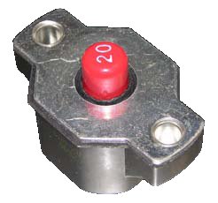 5 Amp Thermal Circuit Breaker/Includes: Nut-washer key plate and screws for terminals.  PDM-5