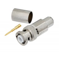 Connector/Mhv male, crimp/solder attachment for RG214, RG9 PE4350 Connector/Mhv male, crimp/solder attachment for RG214, RG9 PE4350