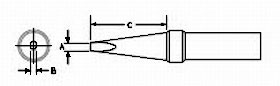 Screwdriver Tip/.234 x .62