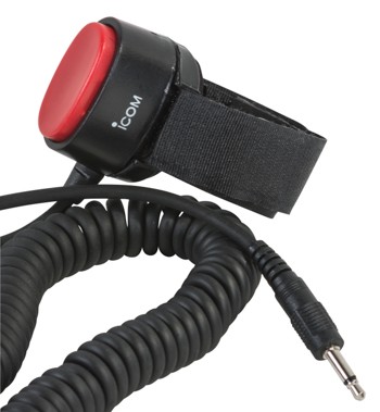 Push To Talk Switch for use with IC-A16, IC-A16B, IC-A25C, IC-A25N, IC-A3, IC-A6, IC-A22,IC-A24.  Ptt-Sw