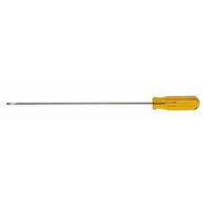 Screwdriver/Xcelite, 1/8 in. X 6 in. regular round blade, amber handle R188