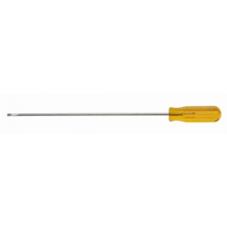 Screwdriver/Xcelite, 1/8 in. X 6 in. regular round blade, amber handle R188