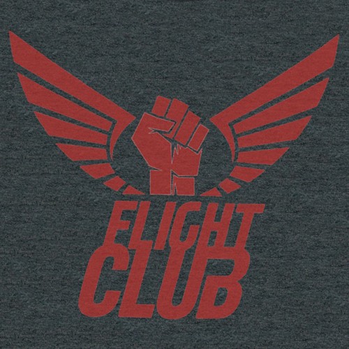 FLIGHT CLUB T-SHIRT/Black, Men's Large Flight Club- Men's Large