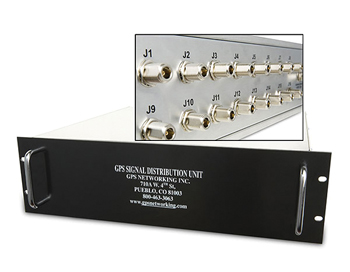 GPS rack mount amplified antenna splitter - 16 outputs  RMALDCBS1X16
