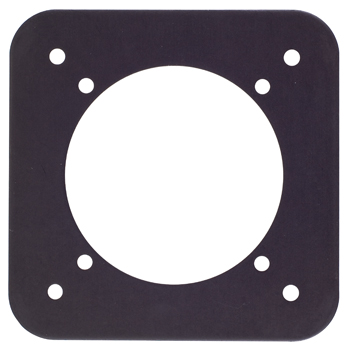 Instrument Reducer Plate/heat-treated aluminum, black anodize finish. 3 1/8 reducer plate to 2 1/4 diameter Fap 04-1