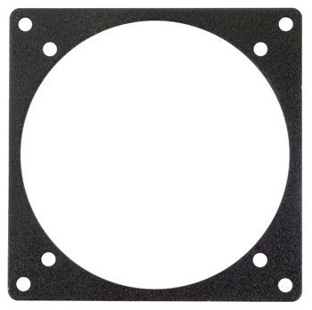 Instrument Reducer Plate/Heat-treated aluminum, black anodize finish. Black plate. 3ATI to 2 1/4 Fap 04-4 / 04-4