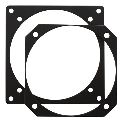 INSTRUMENT REDUCER PLATE/Heat-treated aluminum, black anodize finish. 3ATI to 3 1/8 FAP 04-3