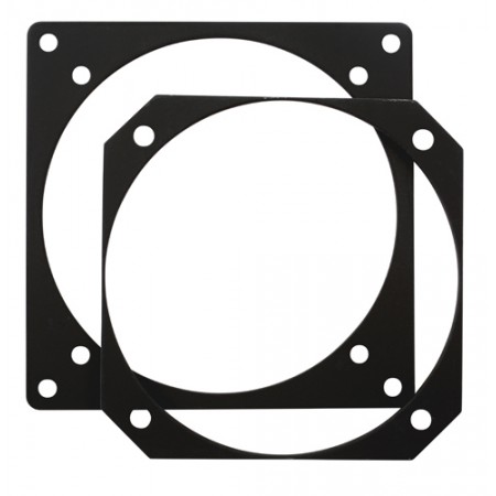 INSTRUMENT REDUCER PLATE/Heat-treated aluminum, black anodize finish. 3ATI to 3 1/8 FAP 04-3
