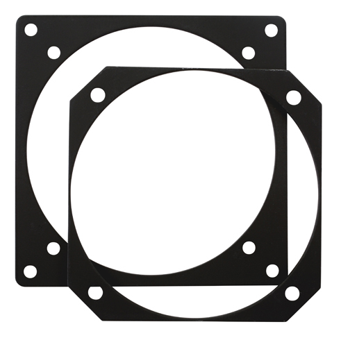 Instrument Reducer Plate/Heat-treated aluminum, black anodize finish. 3ATI to 3 1/8 Fap 04-3