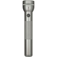 Mag-Lite Flashlight Hang Pack/Gray Pewter, 2 D-cell batteries, equipped with two gas lamps. 