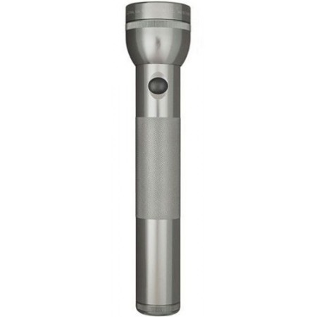 Mag-Lite Flashlight Hang Pack/Gray Pewter, 2 D-cell batteries, equipped with two gas lamps. Mag-Lite Flashlight Hang Pack/Gray Pewter, 2 D-cell batteries, equipped with two gas lamps.