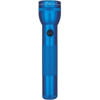 Mag-Lite Flashlight Hang Pack/Blue, 2 D-cell batteries, equipped with two gas lamps. 