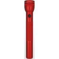 Mag-Lite Flashlight Hang Pack/Red, 3 D-cell batteries, equipped with two gas lamps. 