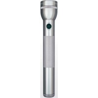 Mag-Lite Flashlight Hang Pack/Gray Pewter, 3 D-cell batteries, equipped with two gas lamps. 