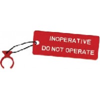 Circuit Breaker Safety Lock/Inoperative, Do Not Operate, red. S493959-531