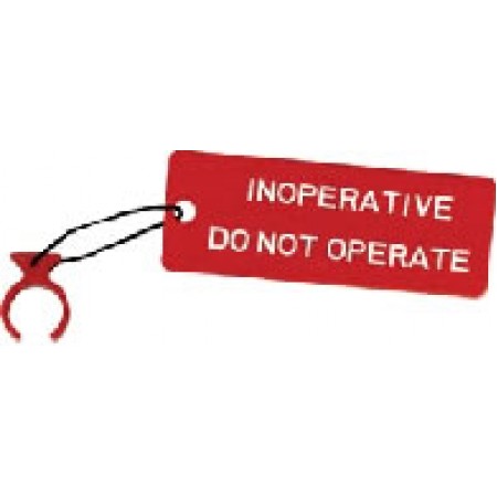 Circuit Breaker Safety Lock/Inoperative, Do Not Operate, red. S493959-531 Circuit Breaker Safety Lock/Inoperative, Do Not Operate, red. S493959-531