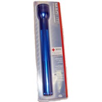 Mag-Lite Flashlight Hang Pack/Blue, 4 D-cell batteries, equipped with two gas lamps. 